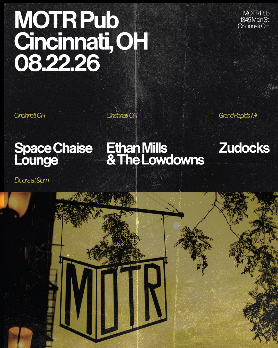 SPACE CHAISE LOUNGE w/ ZUDOCKS (Grand Rapids, MI) and ETHAN MILLS & THE LOWDOWNS