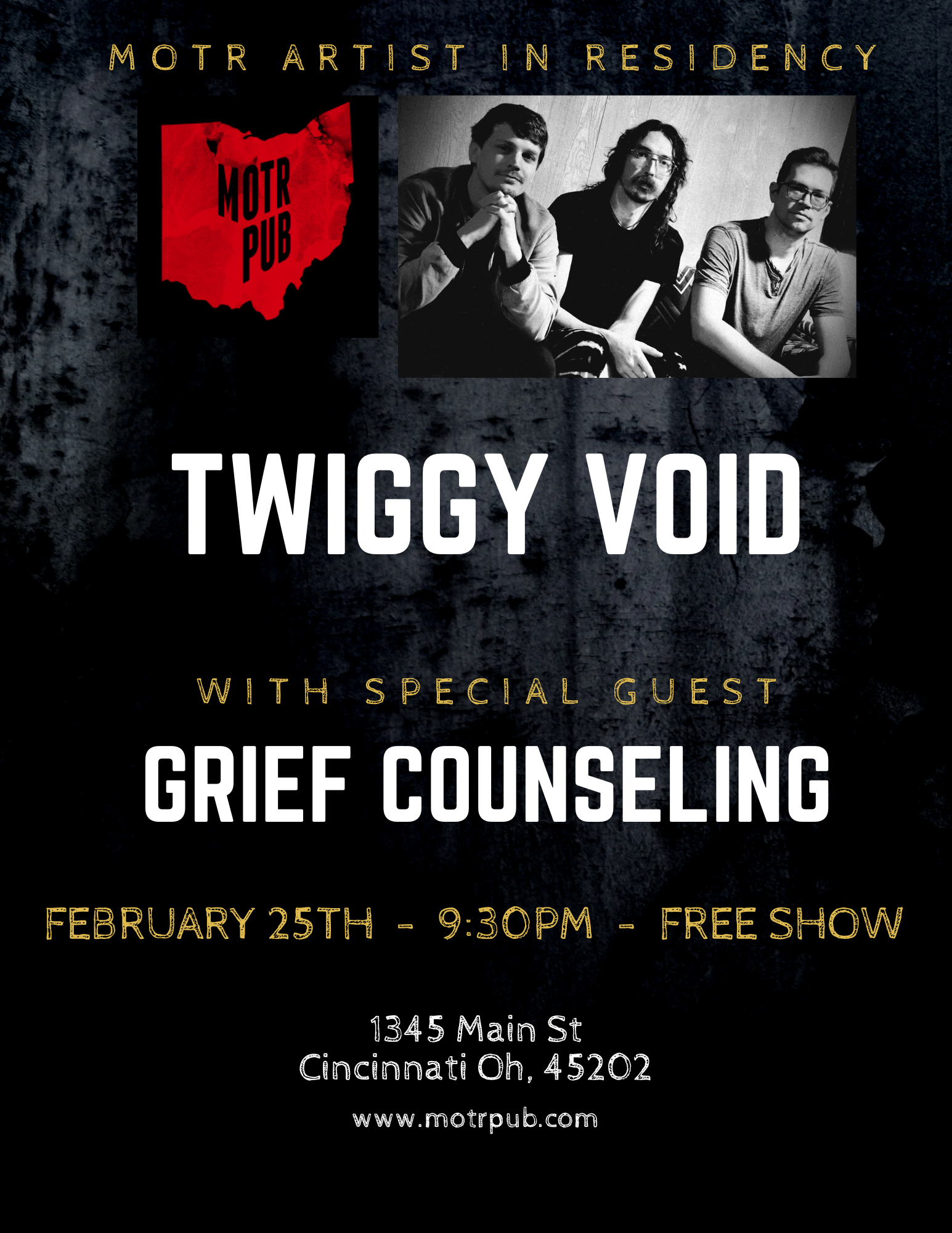 TWIGGY VOID ARTIST IN RESIDENCY w/ GRIEF COUNSELING