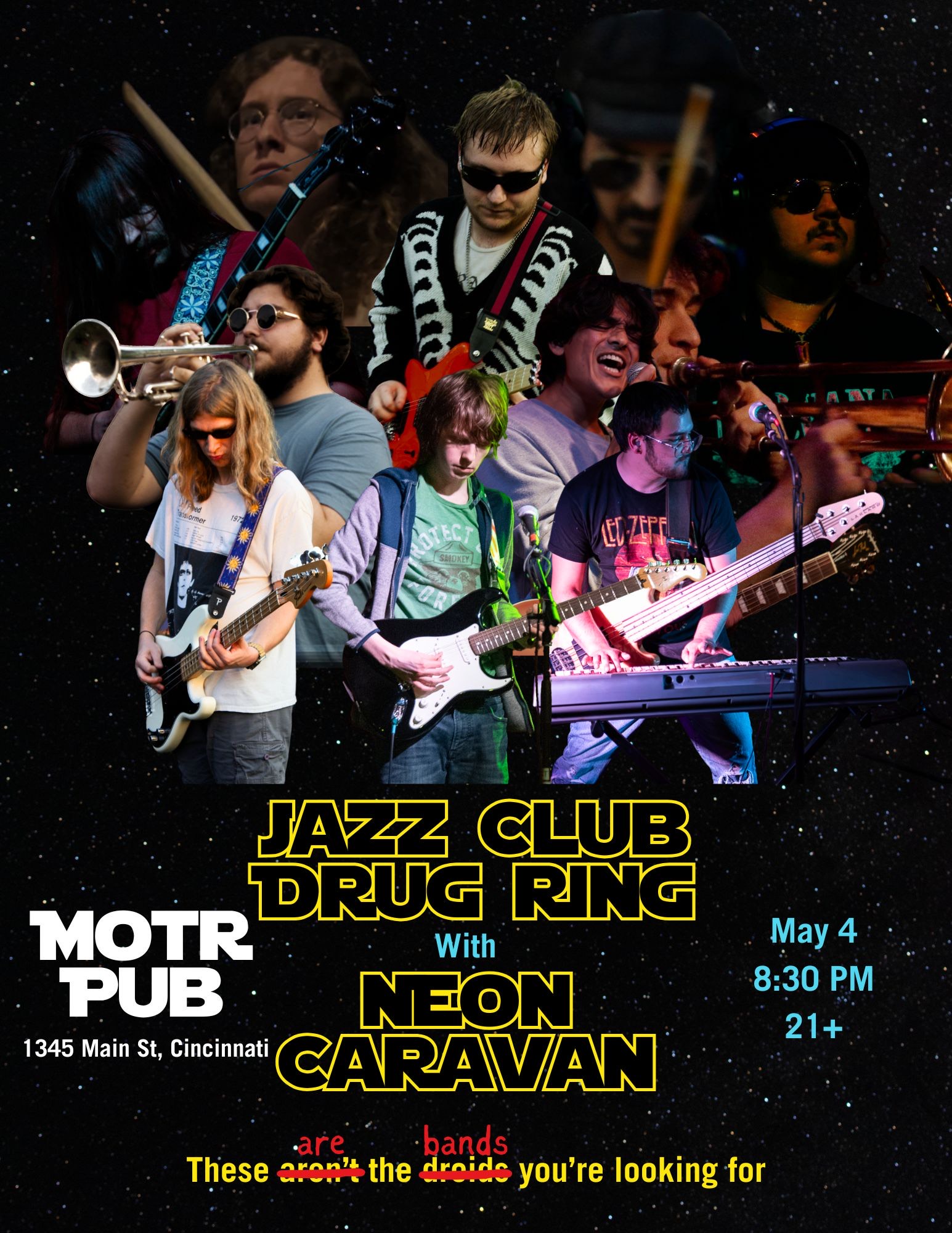 JAZZ CLUB DRUG RING w/ NEON CARAVAN