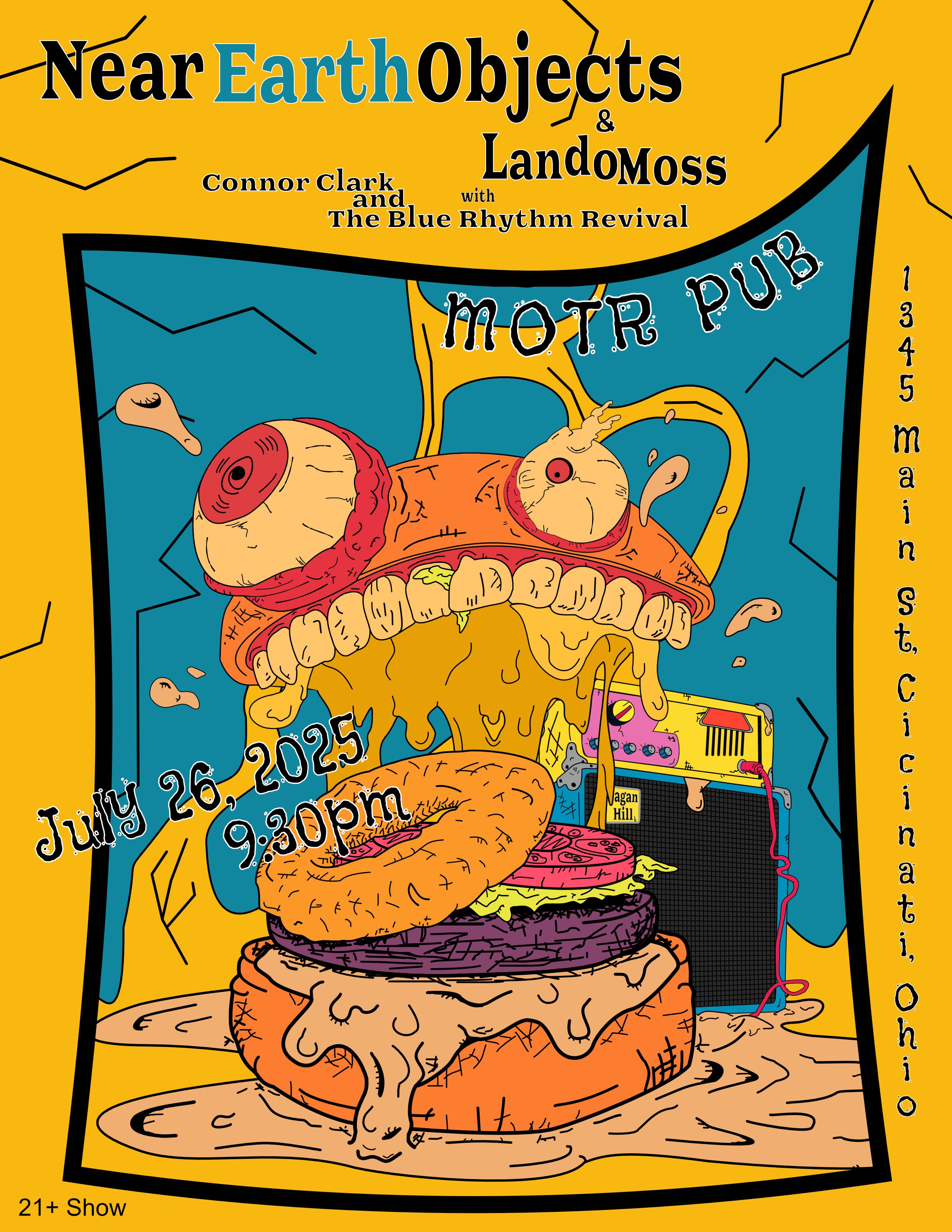 NEAR EARTH OBJECTS w/ LANDO MOSS and CONNOR CLARKE & THE BLUE RHYTHM REVIVAL