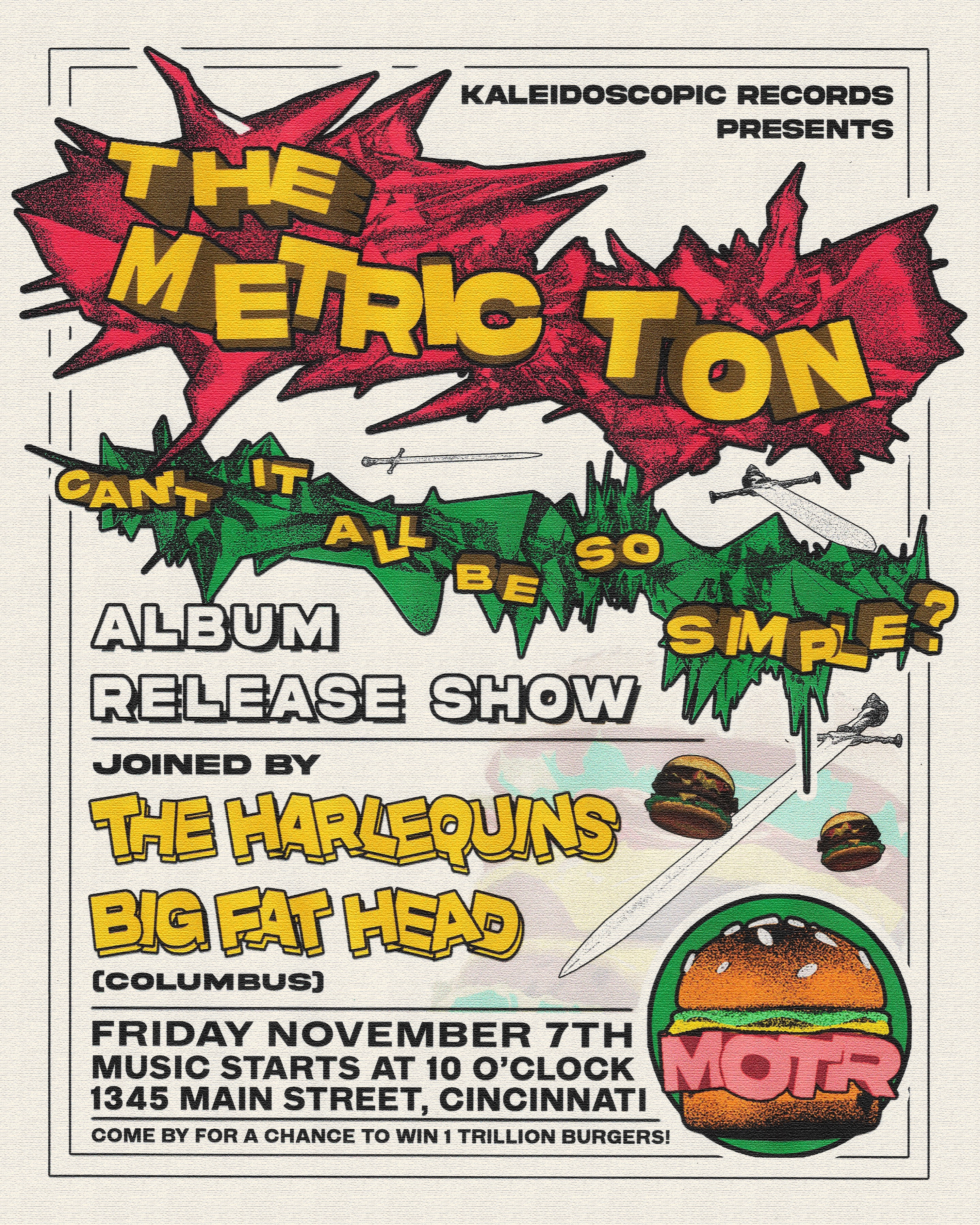 Metric Ton album release MOTR Pub