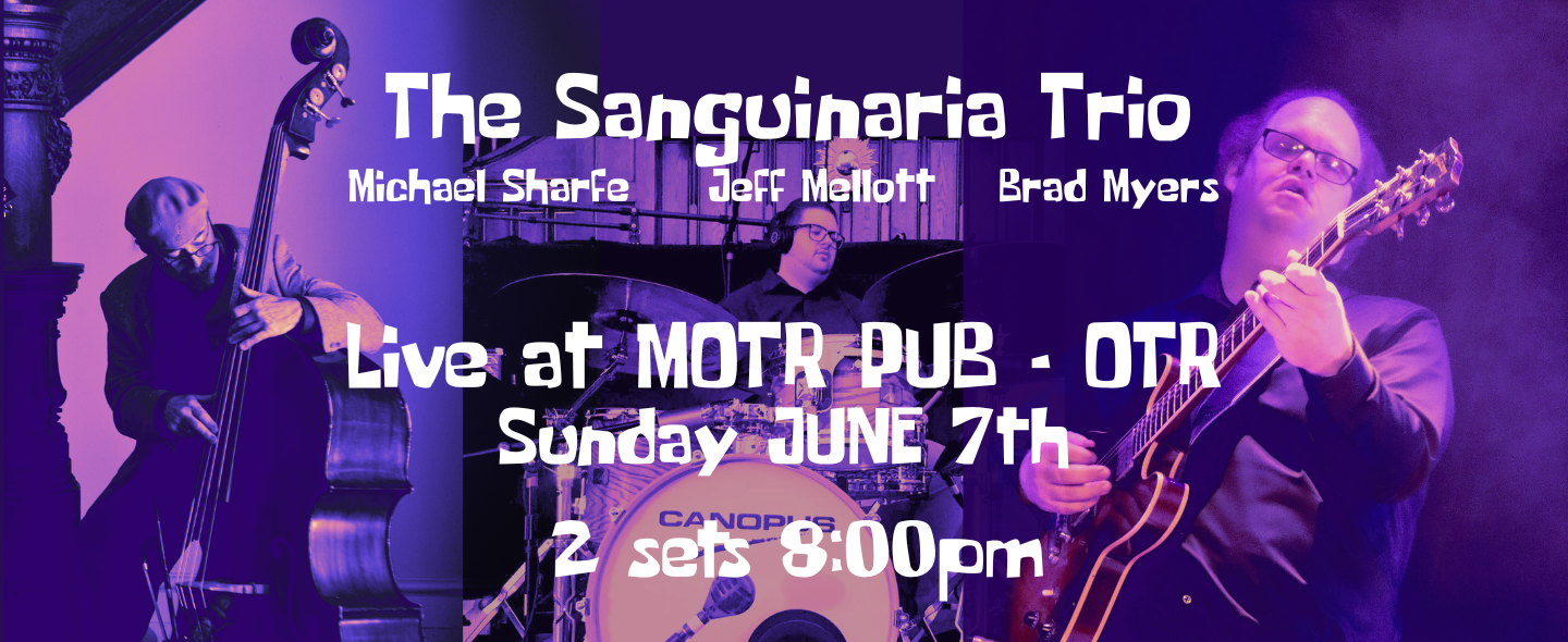 THE SANGUINARIA TRIO feat. BRAD MYERS, MICHAEL SHARFE, and JEFF MELLOTT
