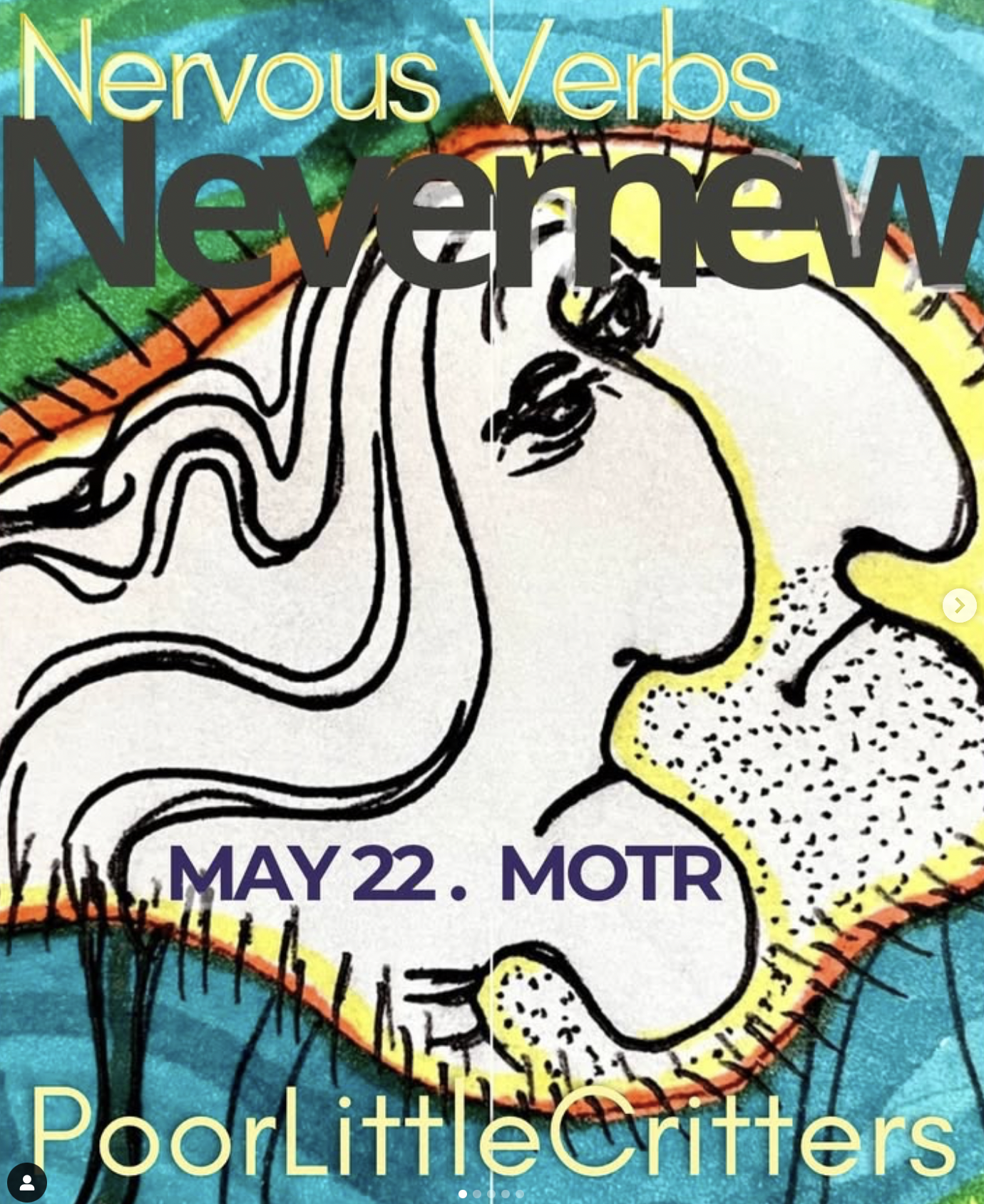 NEVERNEW w/ POOR LITTLE CRITTERS and NERVOUS VERBS