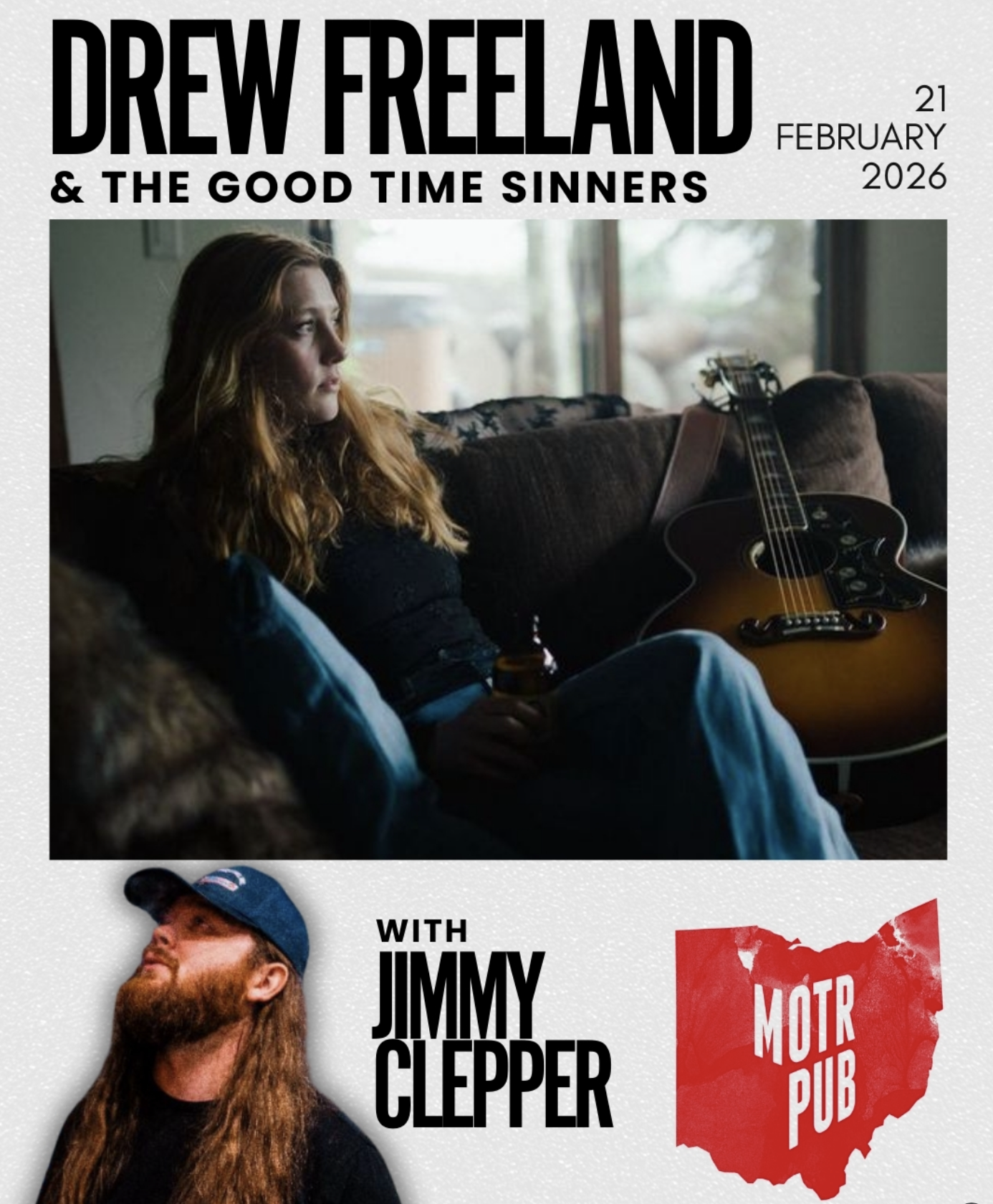 DREW FREELAND & THE GOOD TIME SINNERS w/ JIMMY CLEPPER