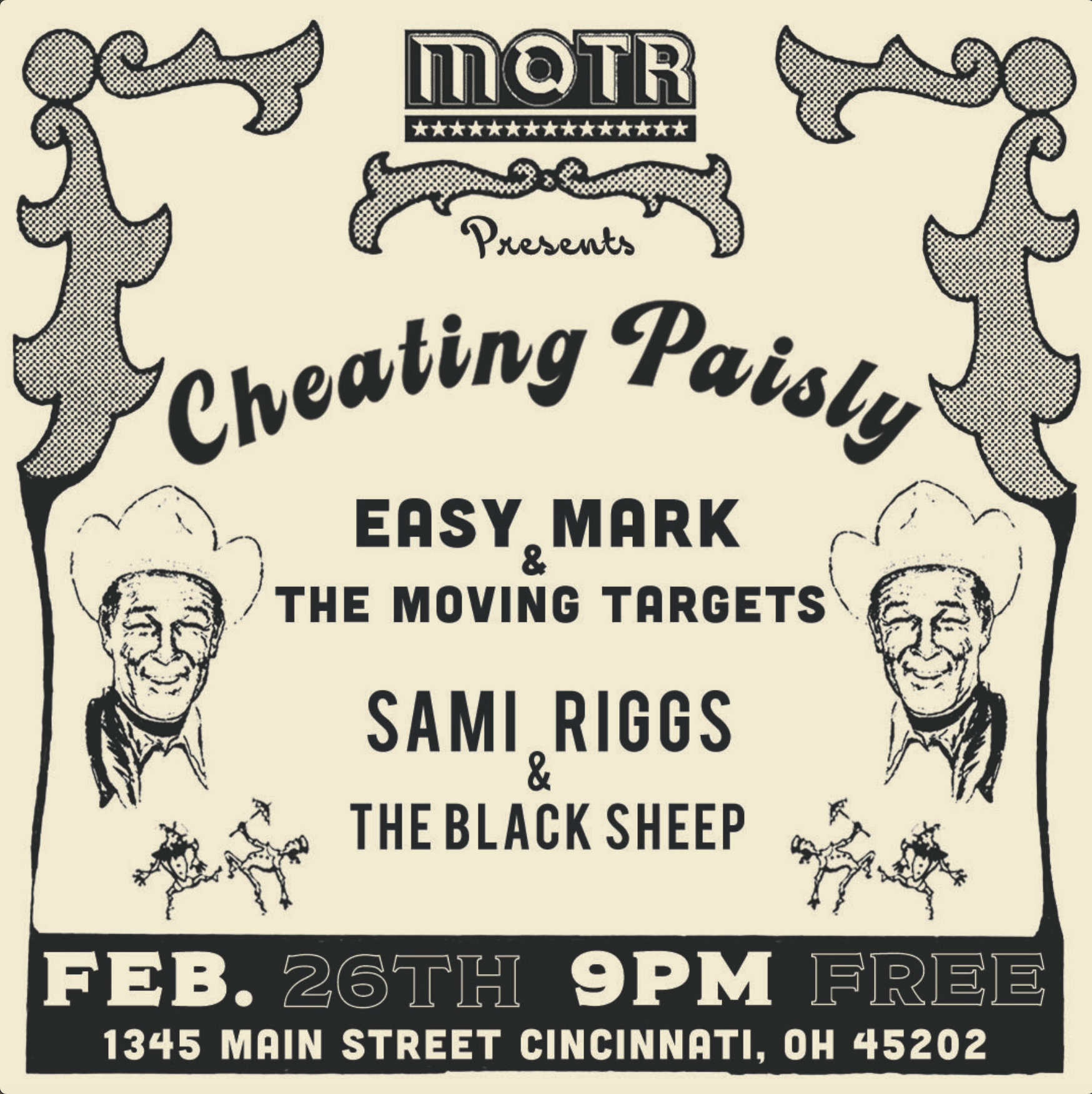 SAMI RIGGS & THE BLACK SHEEP w/ EASY MARK & THOSE MOVING TARGETS and CHEATING PAISLY