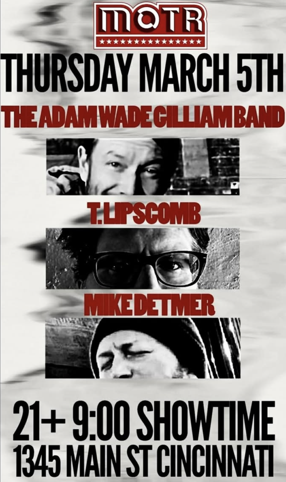 ADAM WADE GILLIAM BAND w/ T.LIPSCOMB and MIKE DETMER