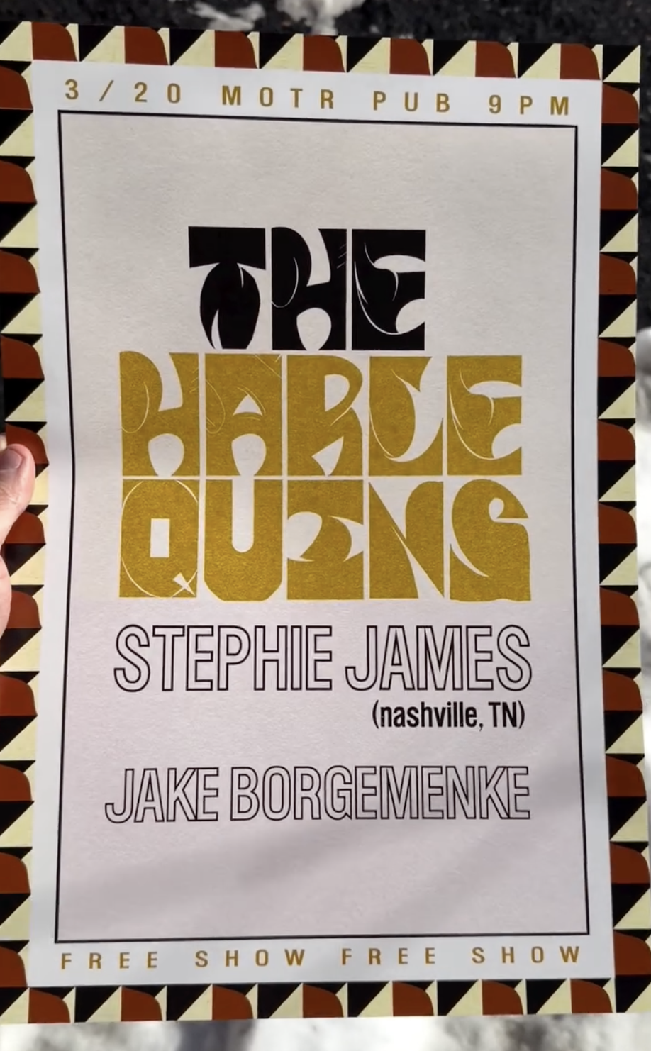 THE HARLEQUINS w/ STEPHIE JAMES and BORGEMENKES BAND