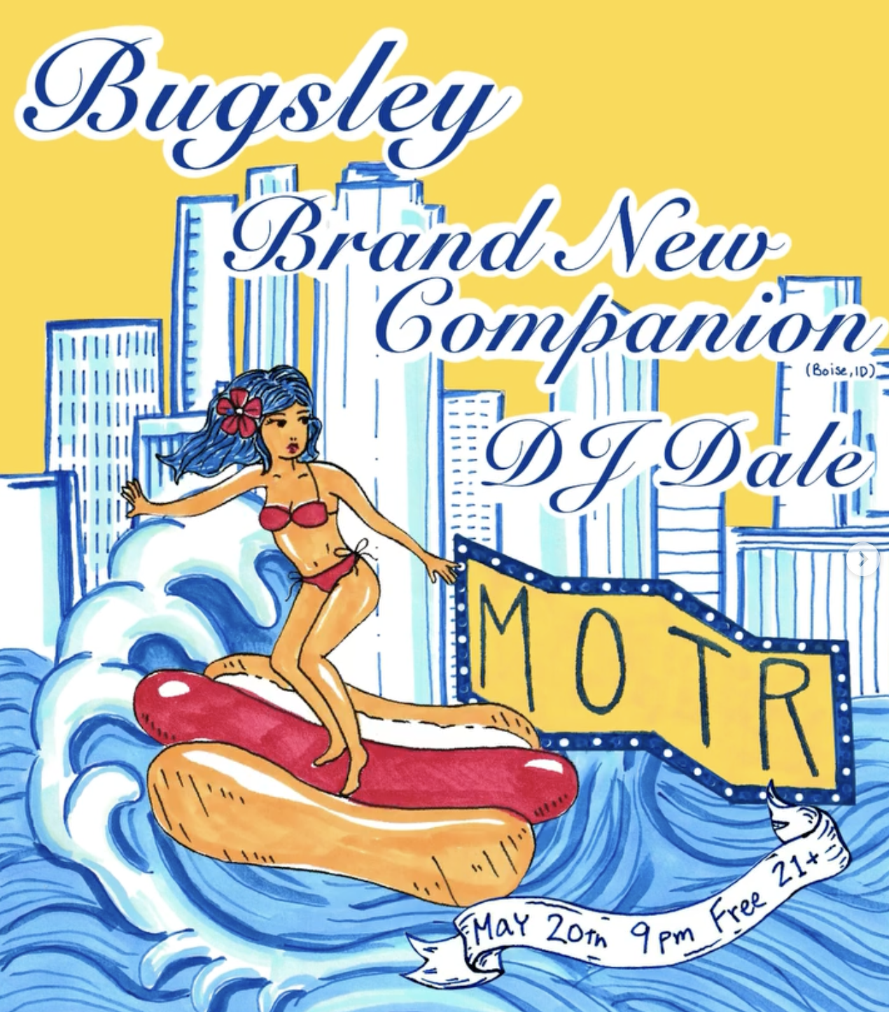 BUGSLEY ARTIST IN RESIDENCY w/ BRAND NEW COMPANION (Boise, ID)