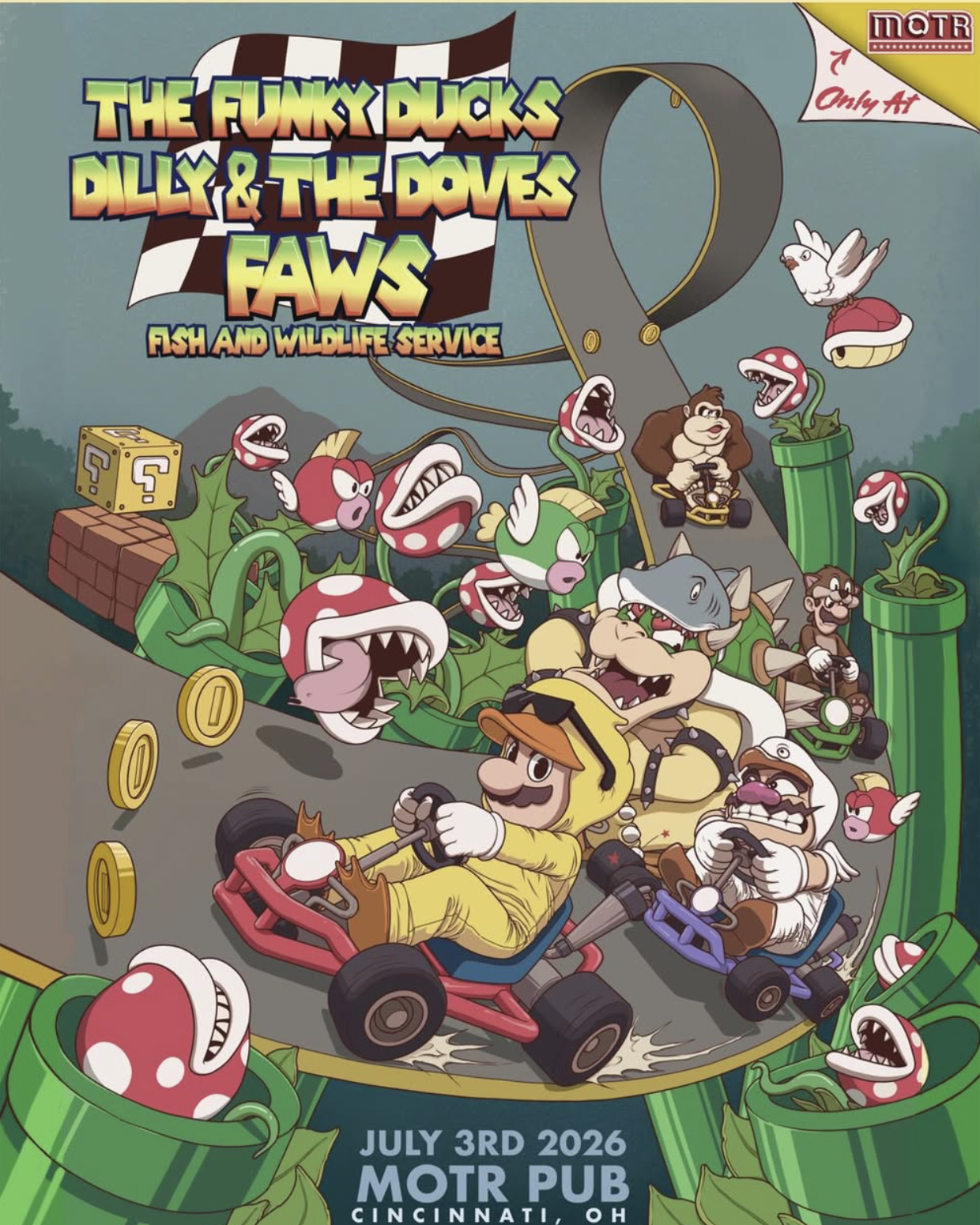 FUNKY DUCKS, FAWS (Nashville), DILLY AND THE DOVES