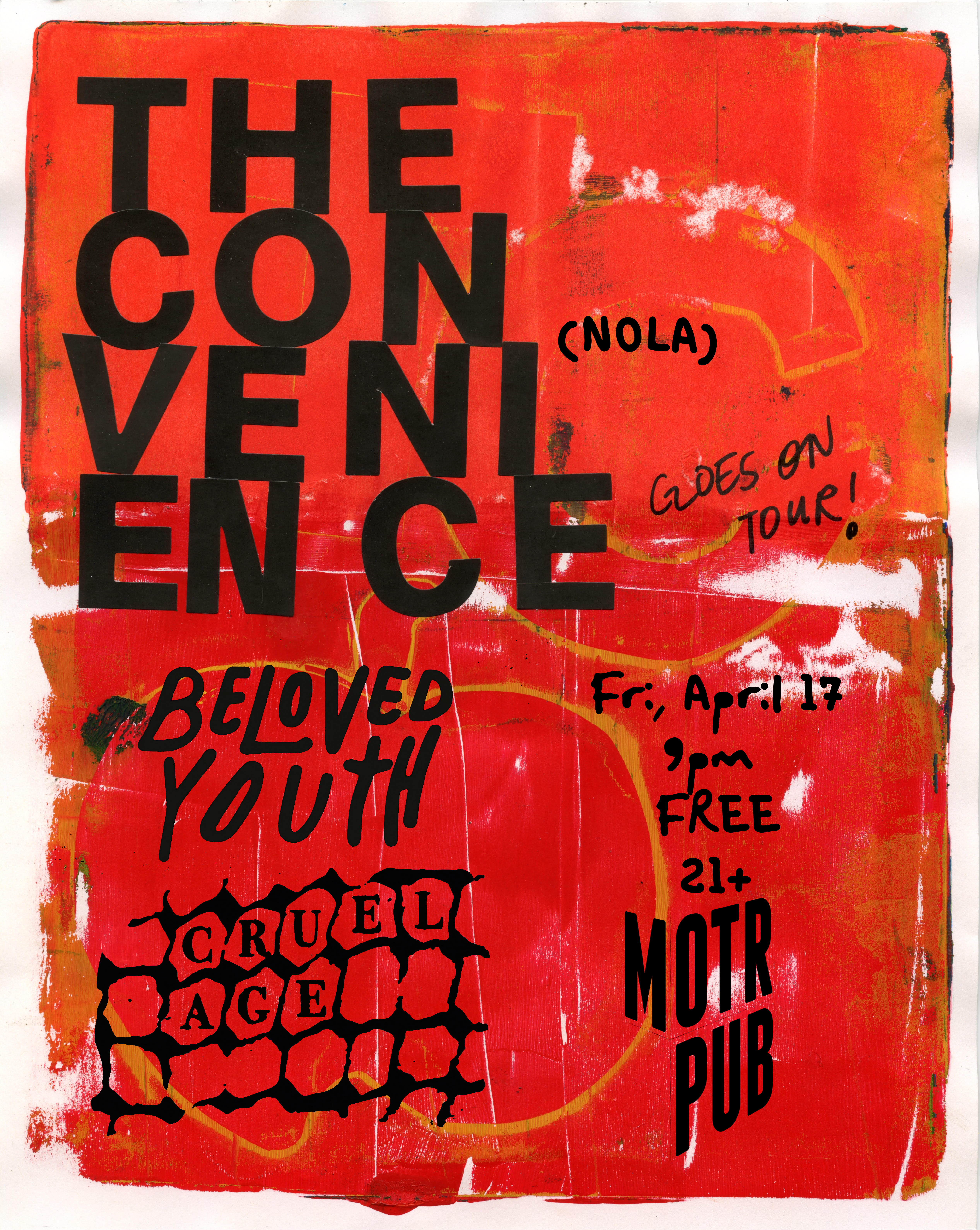 CRUEL AGE w/ THE CONVENIENCE (New Orleans) and BELOVED YOUTH