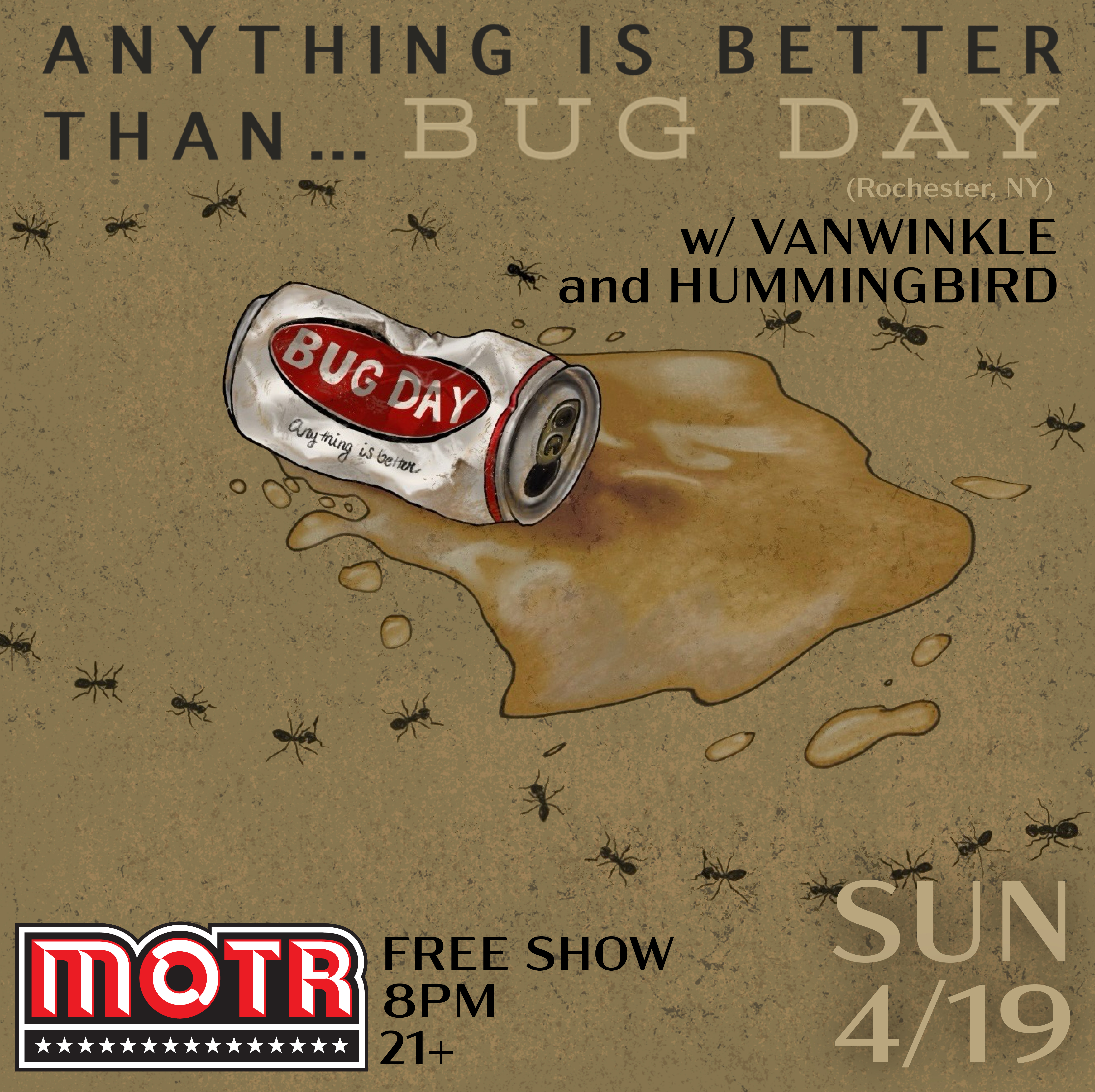 VANWINKLE w/ BUGDAY (Rochester, NY) and HUMMINGBIRD