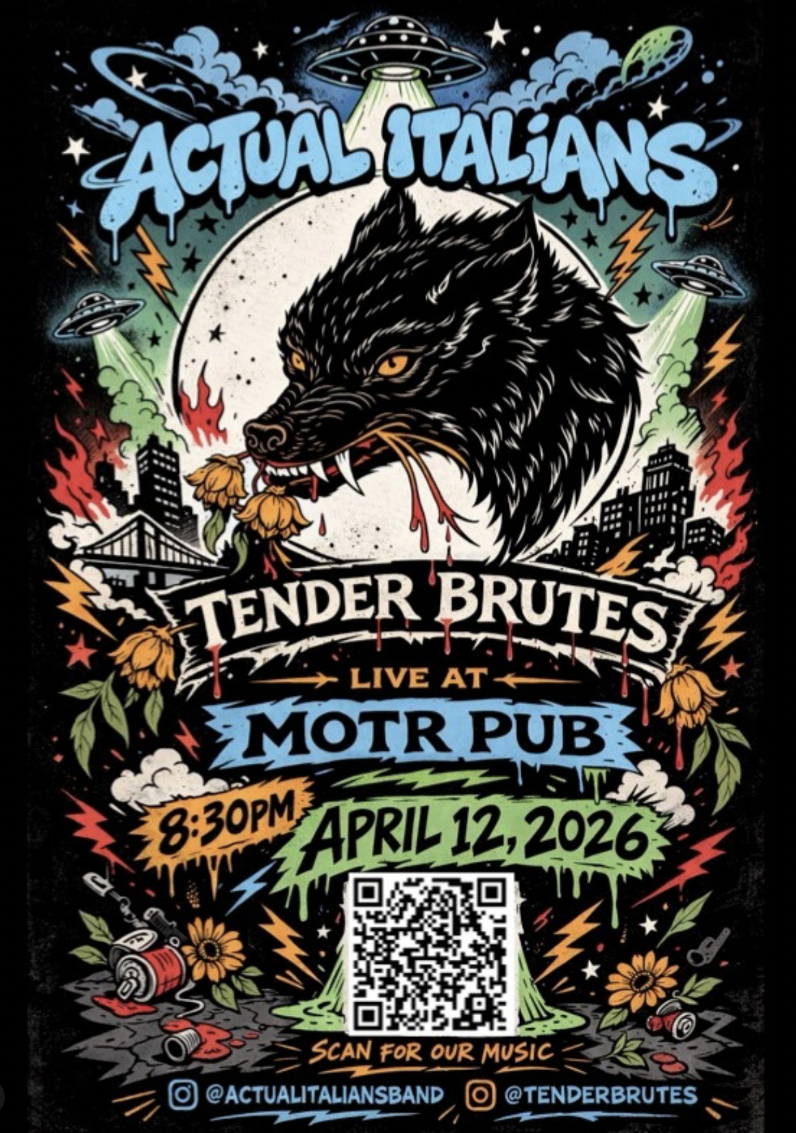 ACTUAL ITALIANS w/ TENDER BRUTES