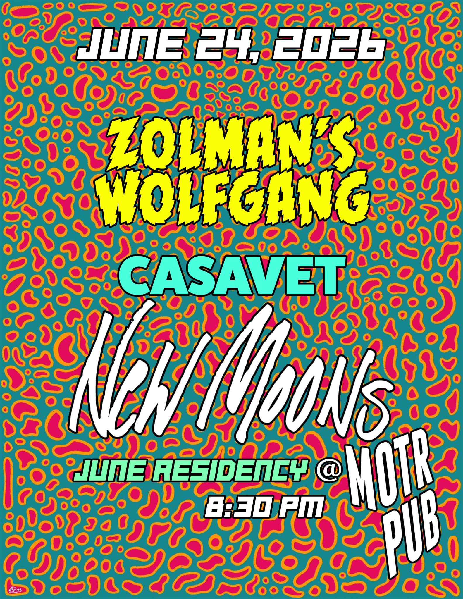 NEW MOONS ARTIST IN RESIDENCY w/ ZOLMON'S WOLFGANG and CASAVET