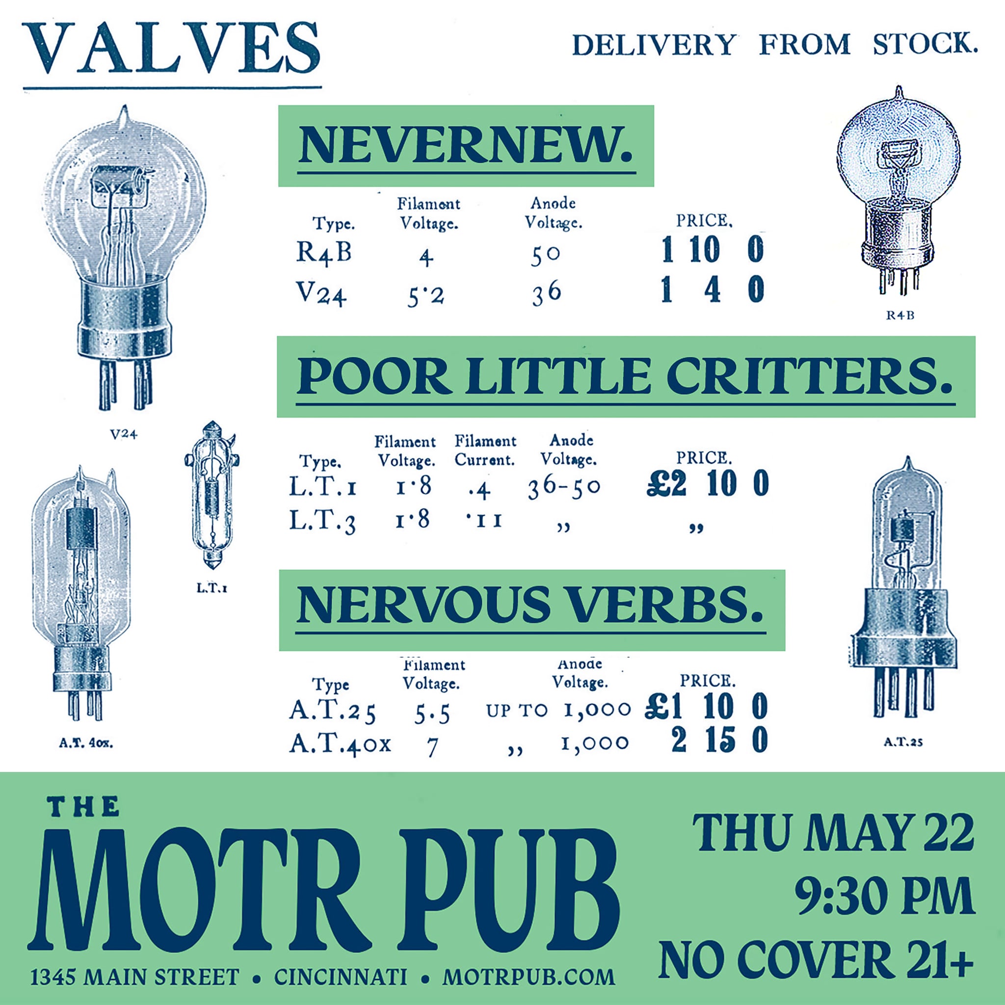 NEVERNEW w/ POOR LITTLE CRITTERS and NERVOUS VERBS