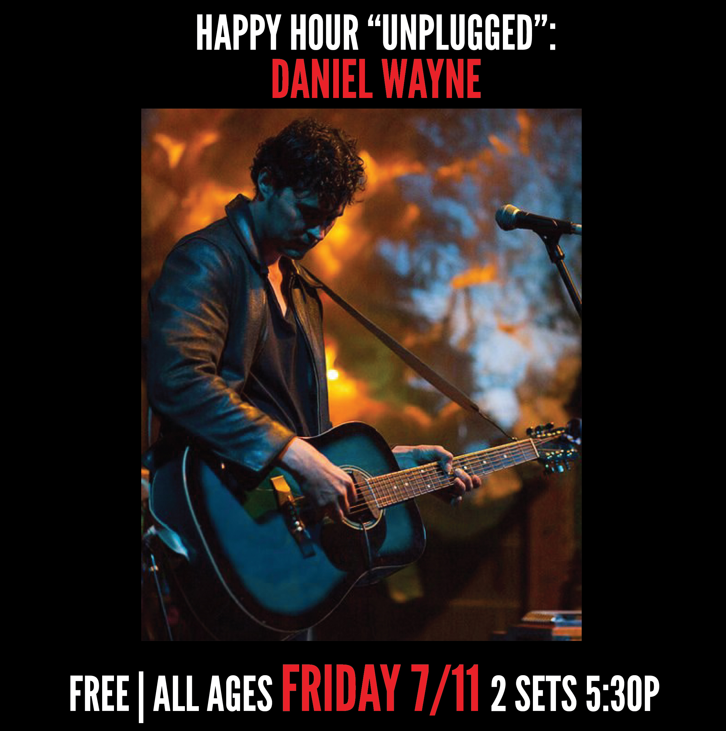 Daniel Wayne MOTR happy hour unplugged