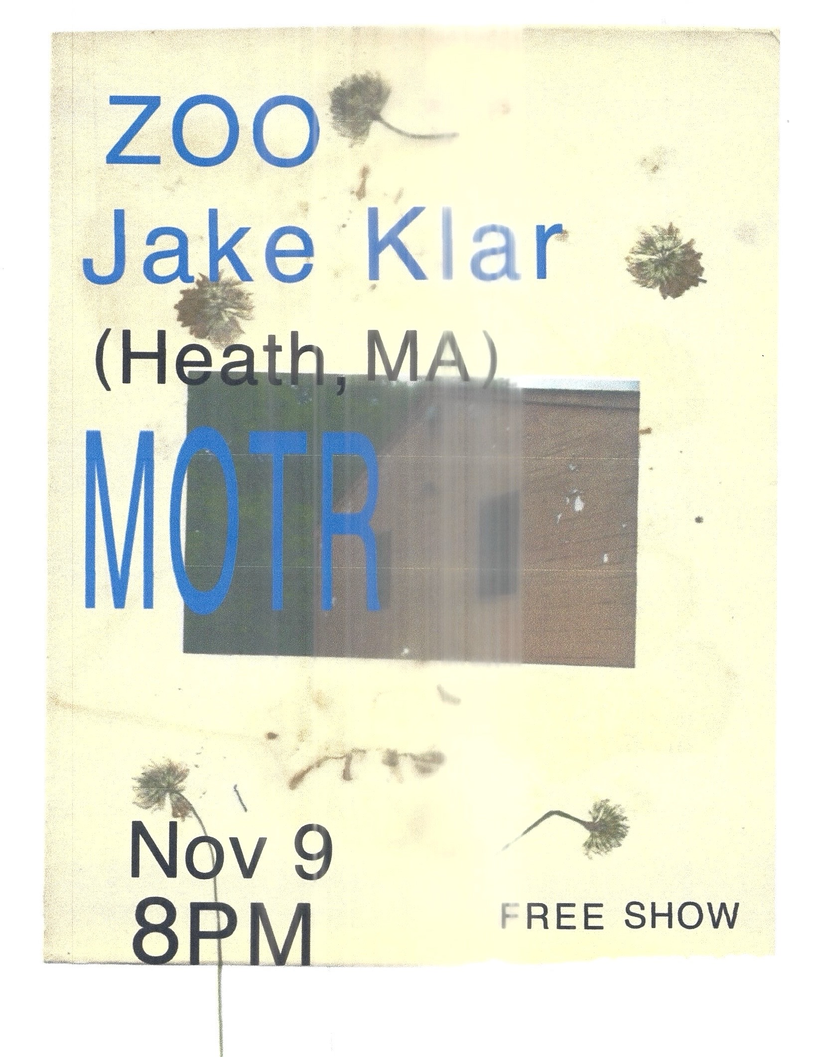 ZOO w/ JAKE KLAR (Heath, MA)