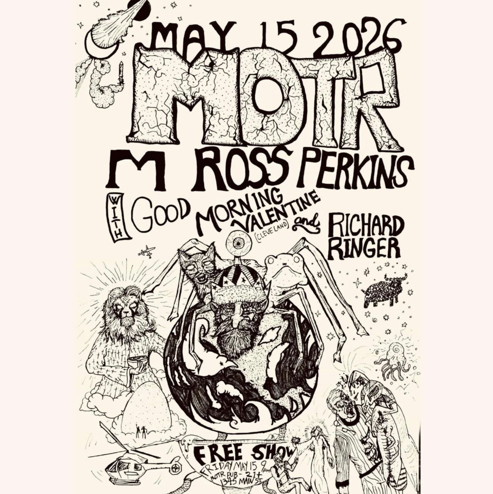 M ROSS PERKINS w/ GOOD MORNING VALENTINE (Cleveland) and RICHARD RINGER