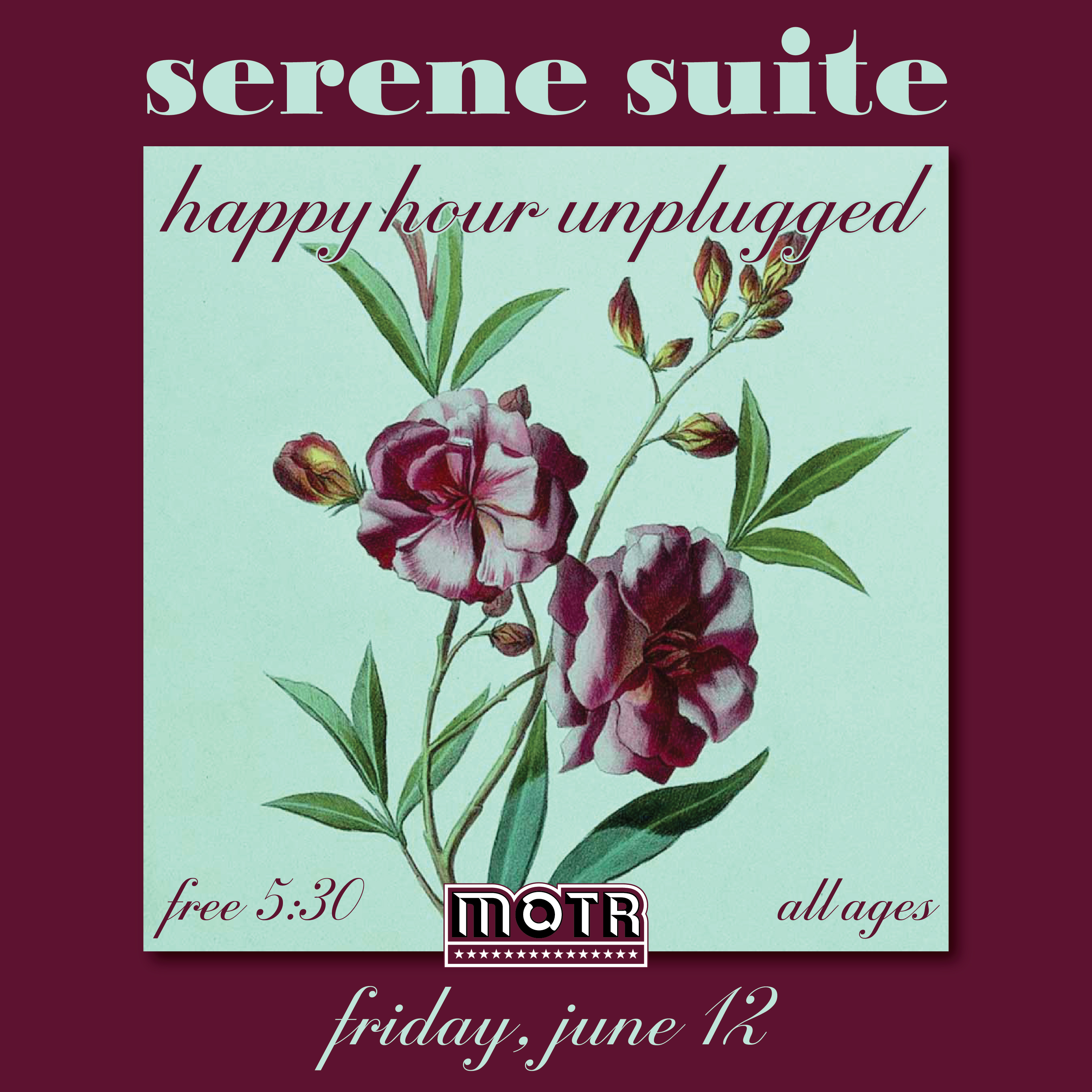 Serene Suit Siren Suit Happy Hour Unplugged MOTR Pub acoustic singer songwriter folk post-hardcore