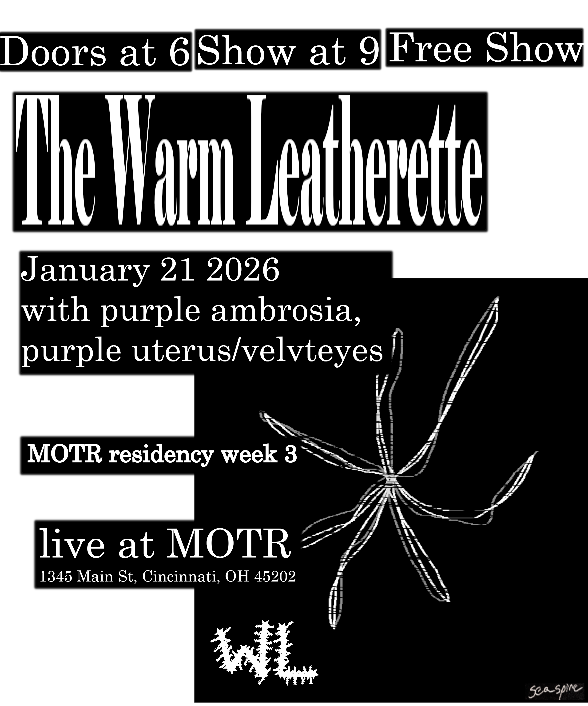 WARM LEATHERETTE ARTIST IN RESIDENCY