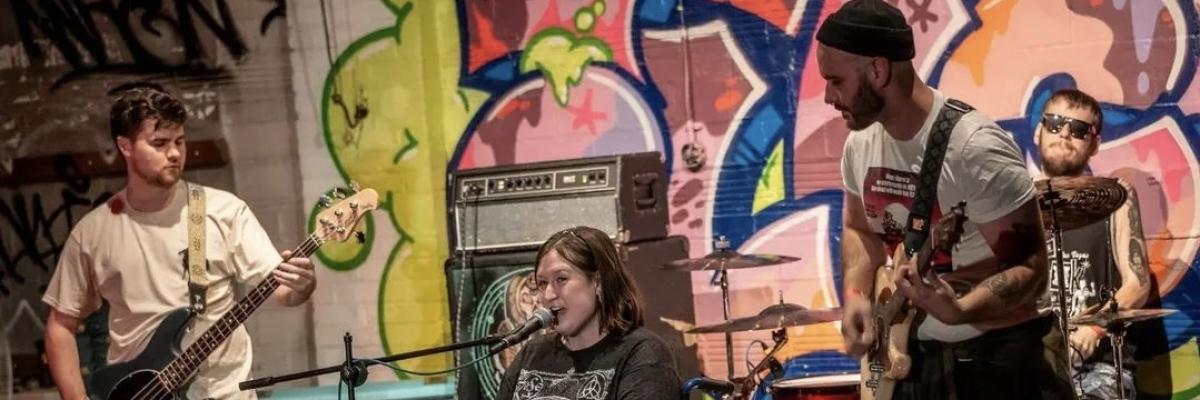 LEFT AT ORION w/ FLOWERS AT HER FEET (Louisville) and STOKELYS